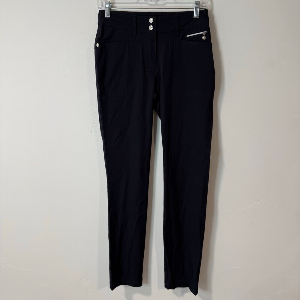 Daily Sports Women's Chino Pants Golf Skinny 2 Stretch Performance Navy Blue